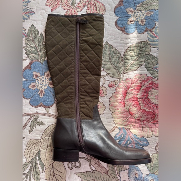 Ralph Lauren Kamille Quilted Leather Boots - Picture 2 of 7